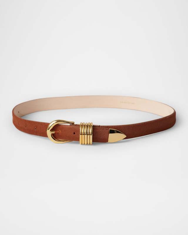 Hollyhock Cavallino Leather Belt